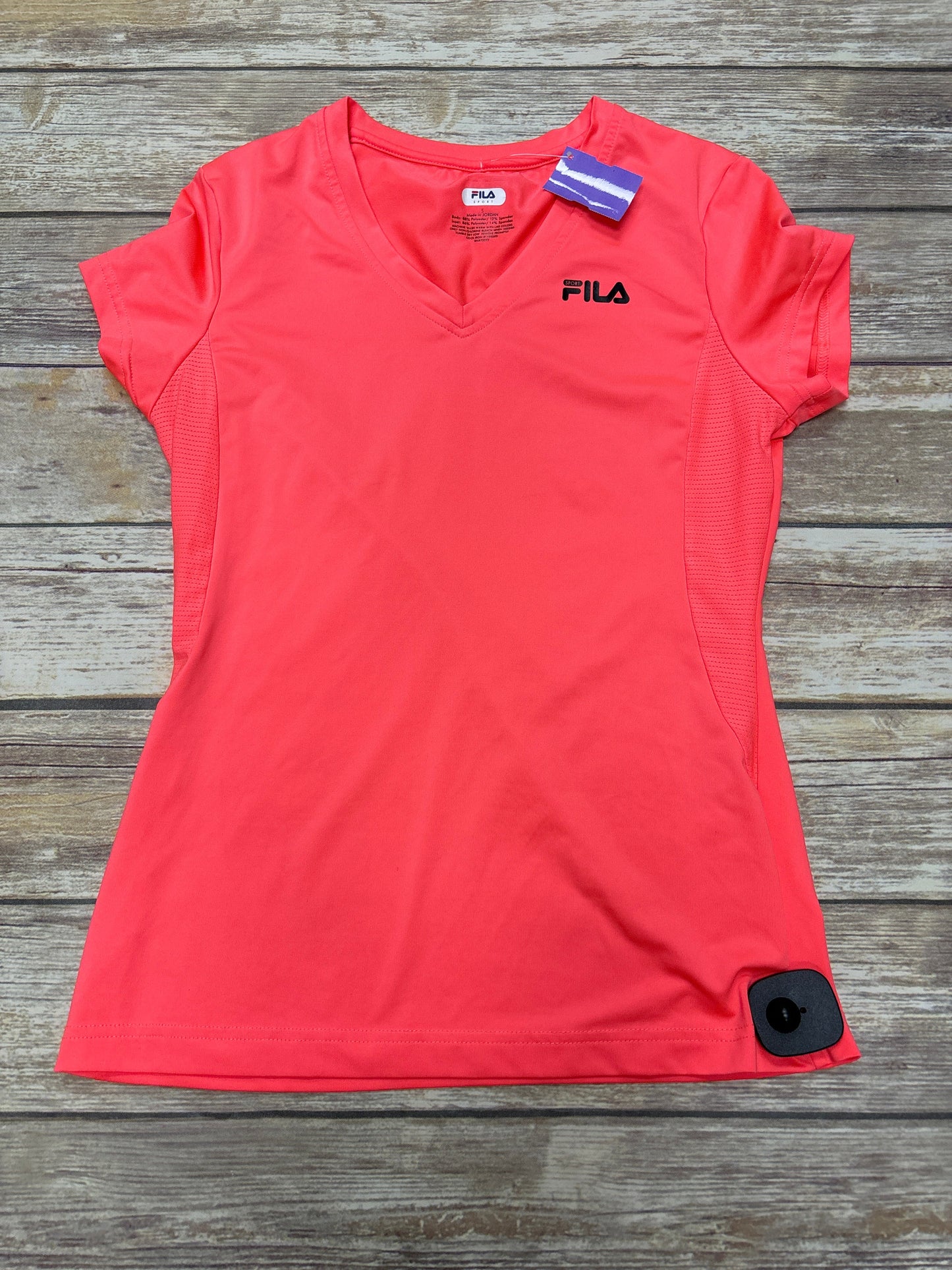 Coral Athletic Top Short Sleeve Fila, Size S