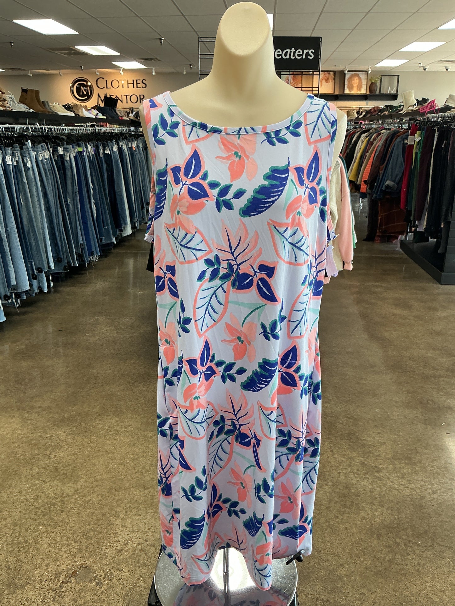 Athletic Dress By Columbia In Floral Print, Size:Xl