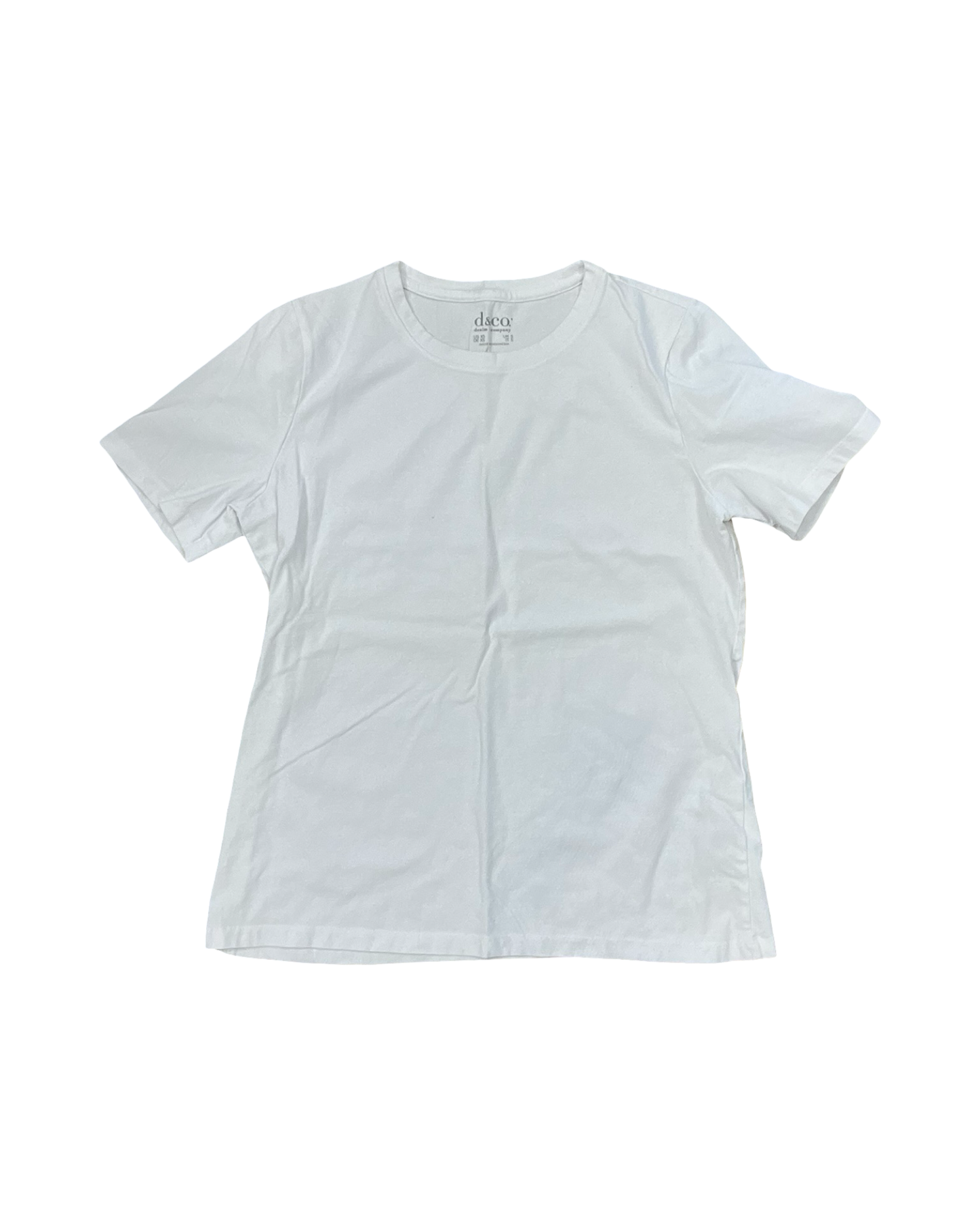 Top Ss Basic By D&Co. In White, Size:Xs