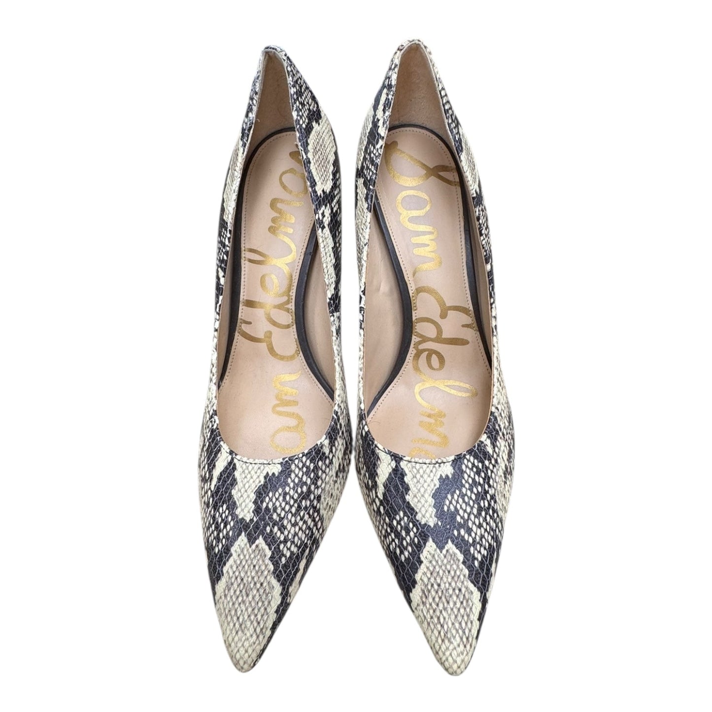 Shoes Heels Kitten By Sam Edelman In Snakeskin Print, Size:10