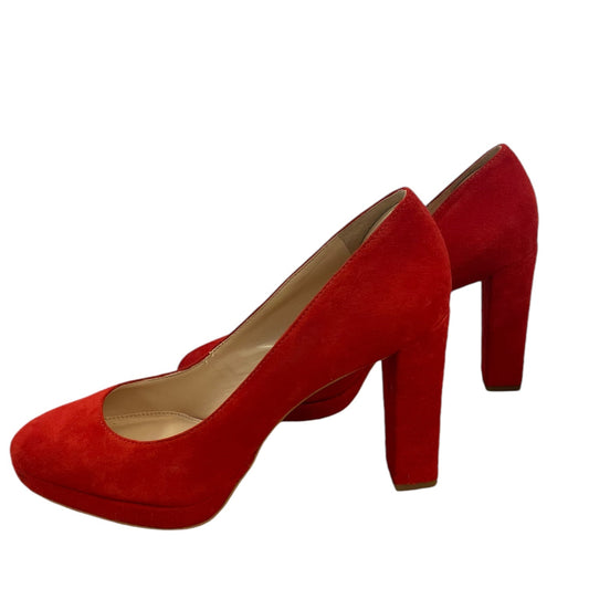 Shoes Heels Block By Vince Camuto In Red, Size: 9.5