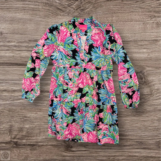 Dress Designer By Lilly Pulitzer In Black & Pink, Size: M