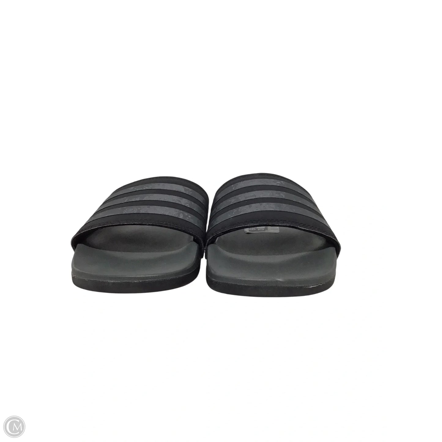 Sandals Sport By Adidas In Black & Grey, Size: 8.5