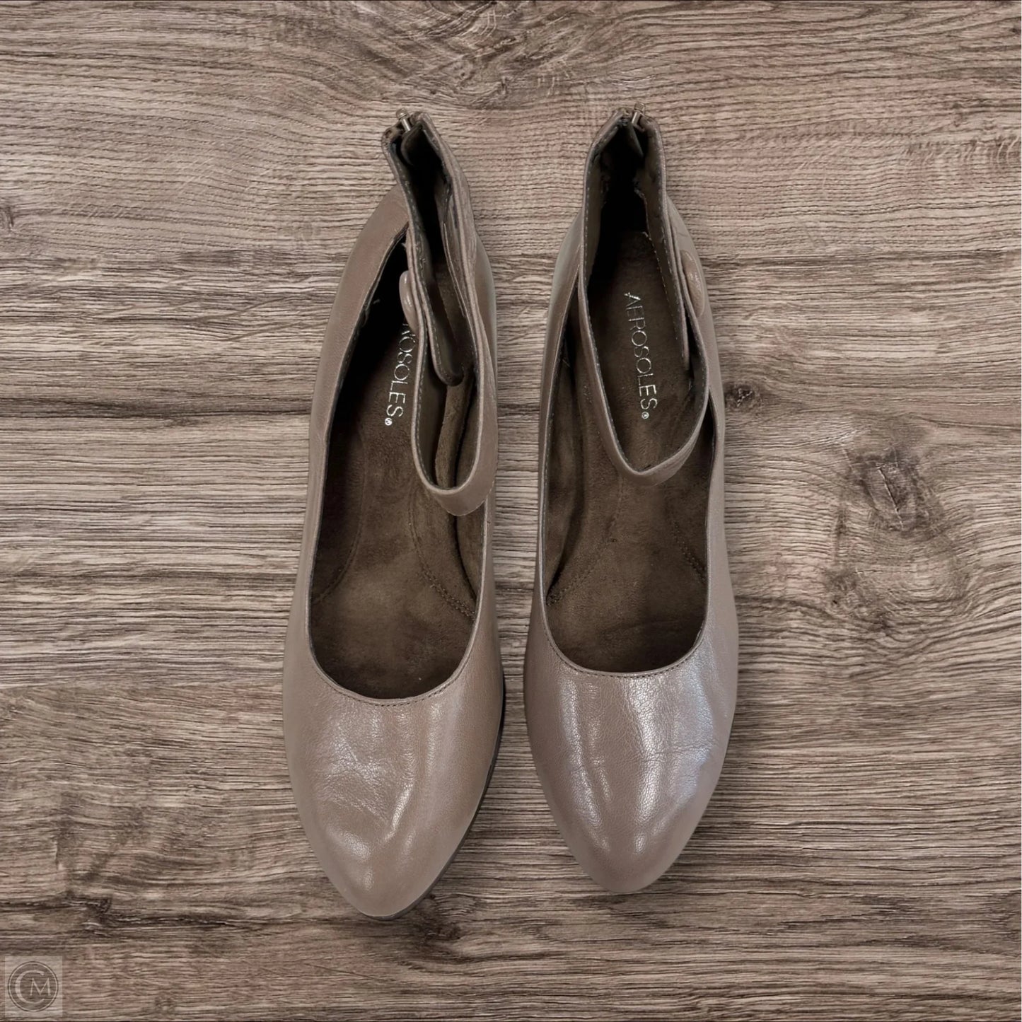 Shoes Heels Block By Aerosoles In Taupe, Size: 10