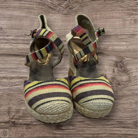 Shoes Heels Wedge By Coconuts In Multi-colored, Size: 7