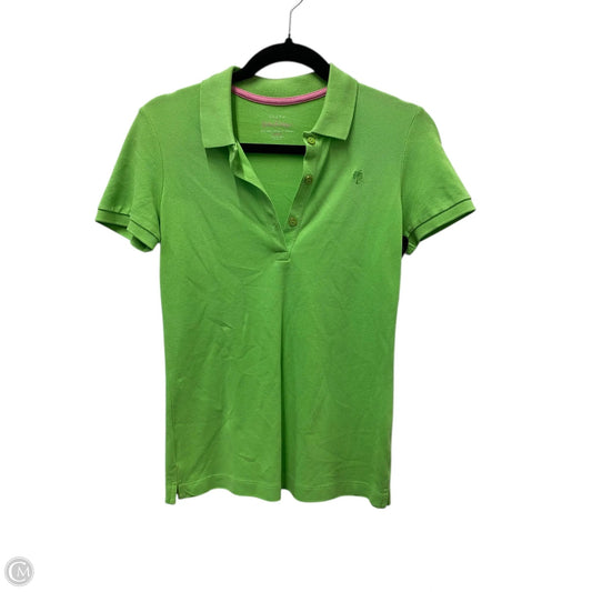 Top Short Sleeve Designer By Lilly Pulitzer In Green, Size: Xs