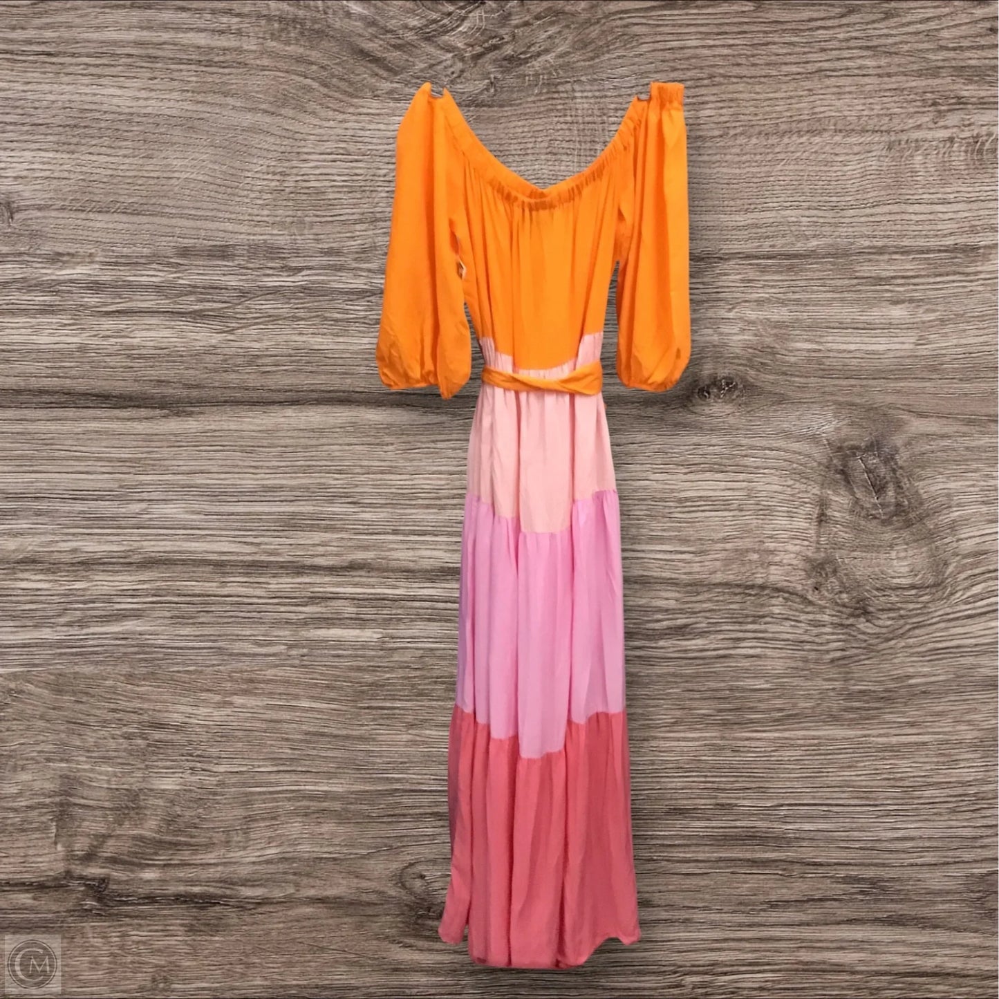 Dress Casual Maxi By Eloquii In Orange & Pink, Size: 1x