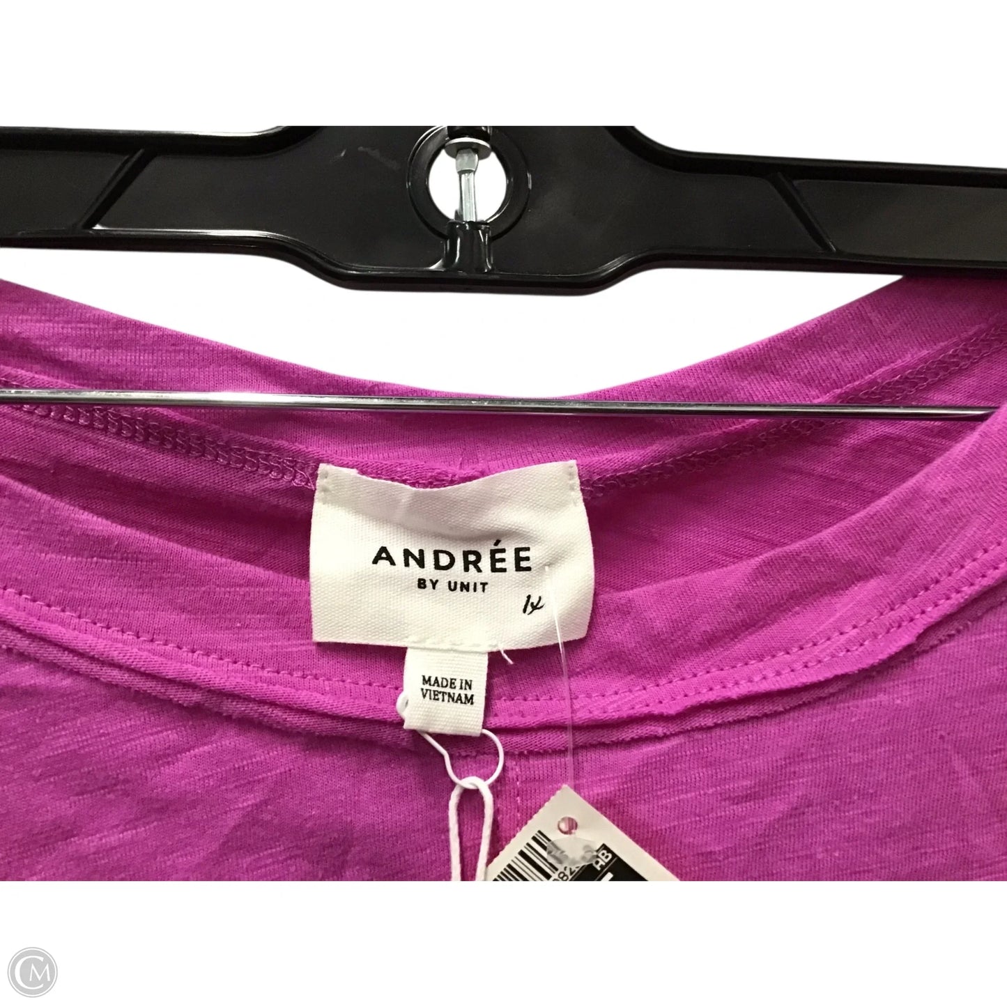 Top Short Sleeve By Andree By Unit In Pink, Size: 1x