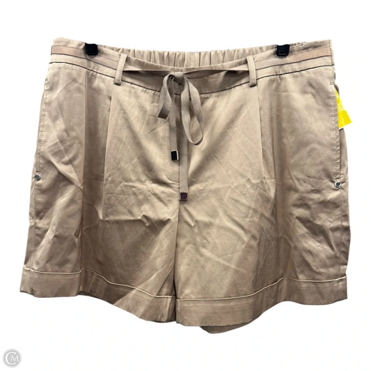 Shorts Designer By Lafayette 148 In Tan, Size: L