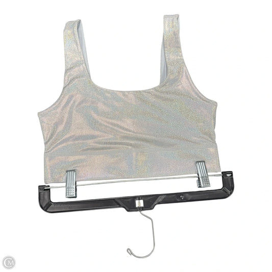 Athletic Bra By Fabletics In Silver, Size: S