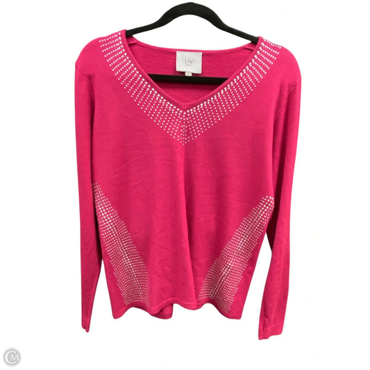 Sweater By Clothes Mentor In Pink, Size: S