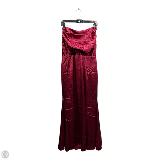 Dress Party Long By Fashion Nova In Maroon, Size: 1x