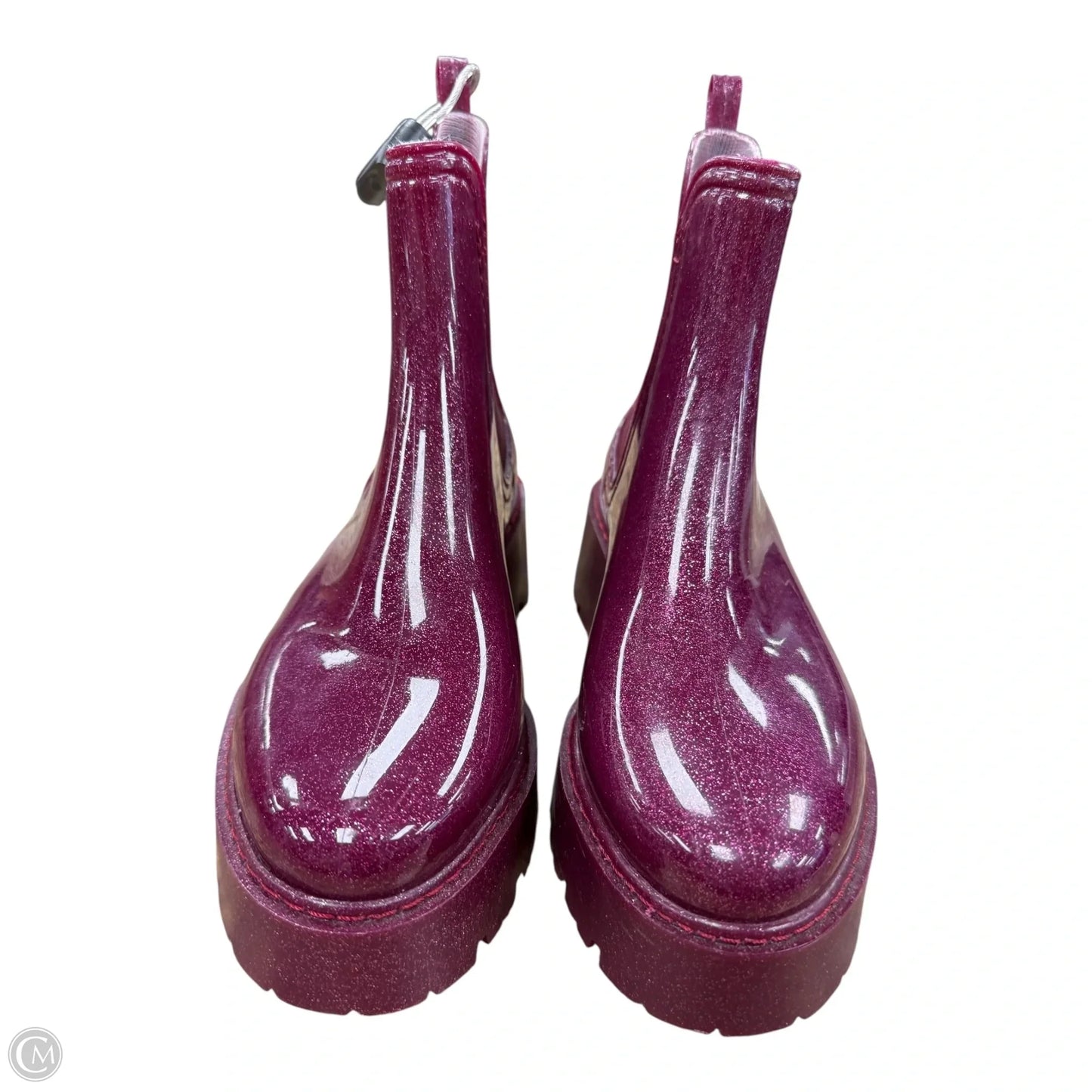 Boots Rain By Asos In Pink, Size: 7