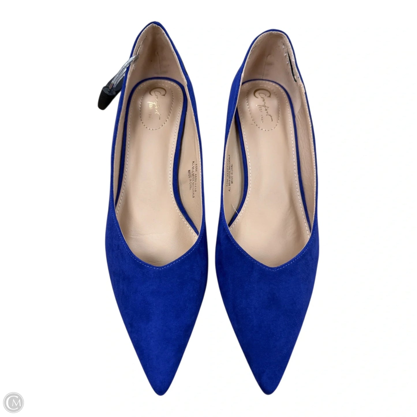 Shoes Heels Kitten By Cato In Blue, Size: 10