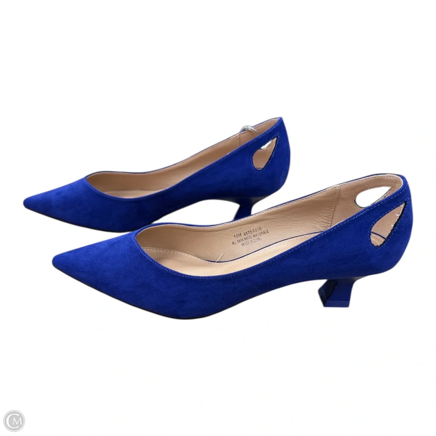 Shoes Heels Kitten By Cato In Blue, Size: 10