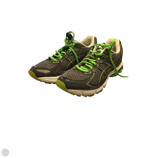 Shoes Athletic By Asics In Green & Grey, Size: 6