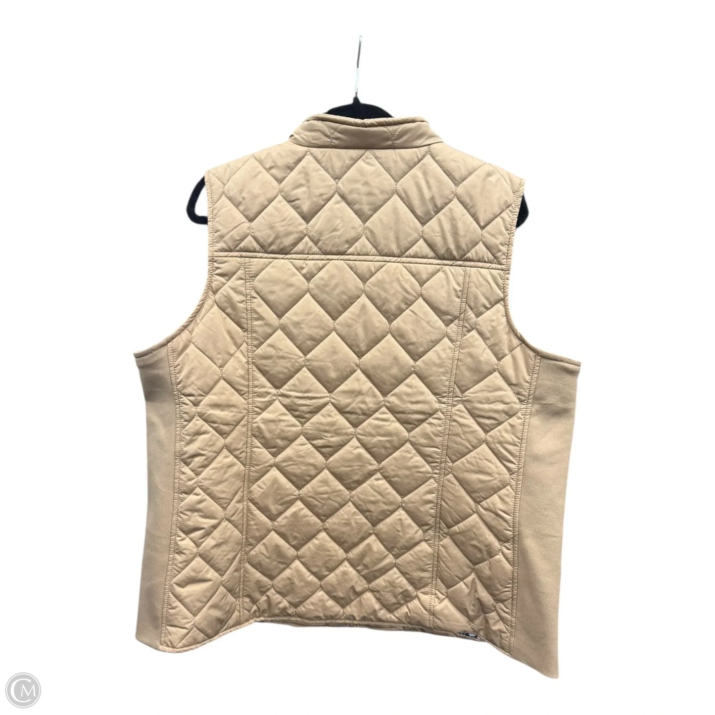 Vest Puffer & Quilted By Kim Rogers In Gold, Size: Xxl