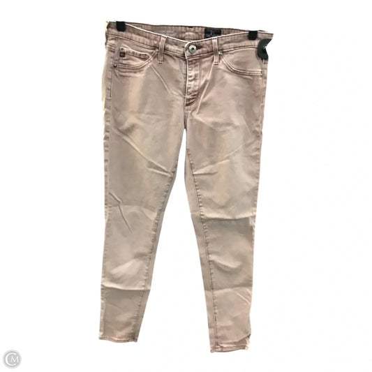 Jeans Skinny By Ag Jeans In Pink, Size: 2