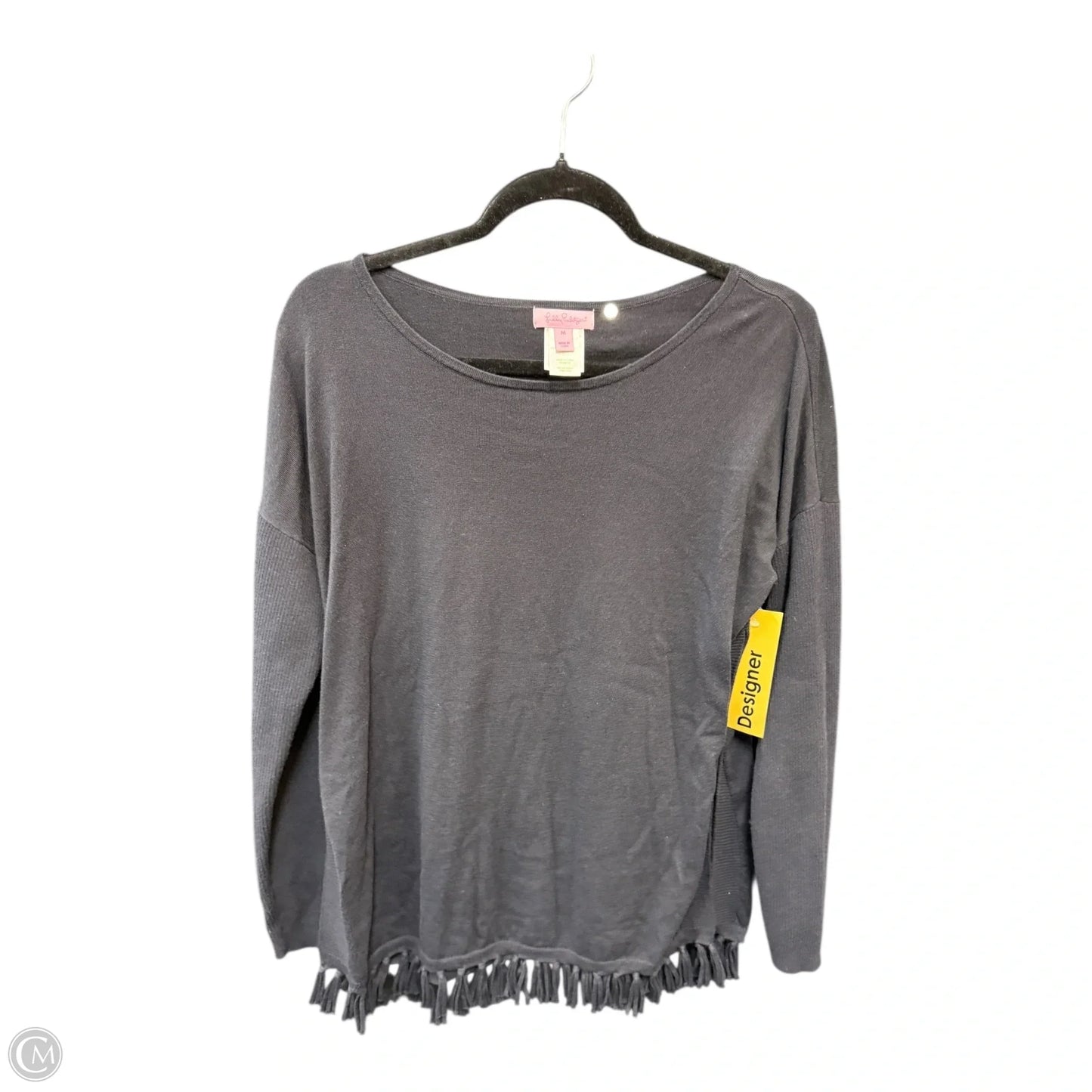 Sweater Cardigan Designer By Lilly Pulitzer In Black, Size: M