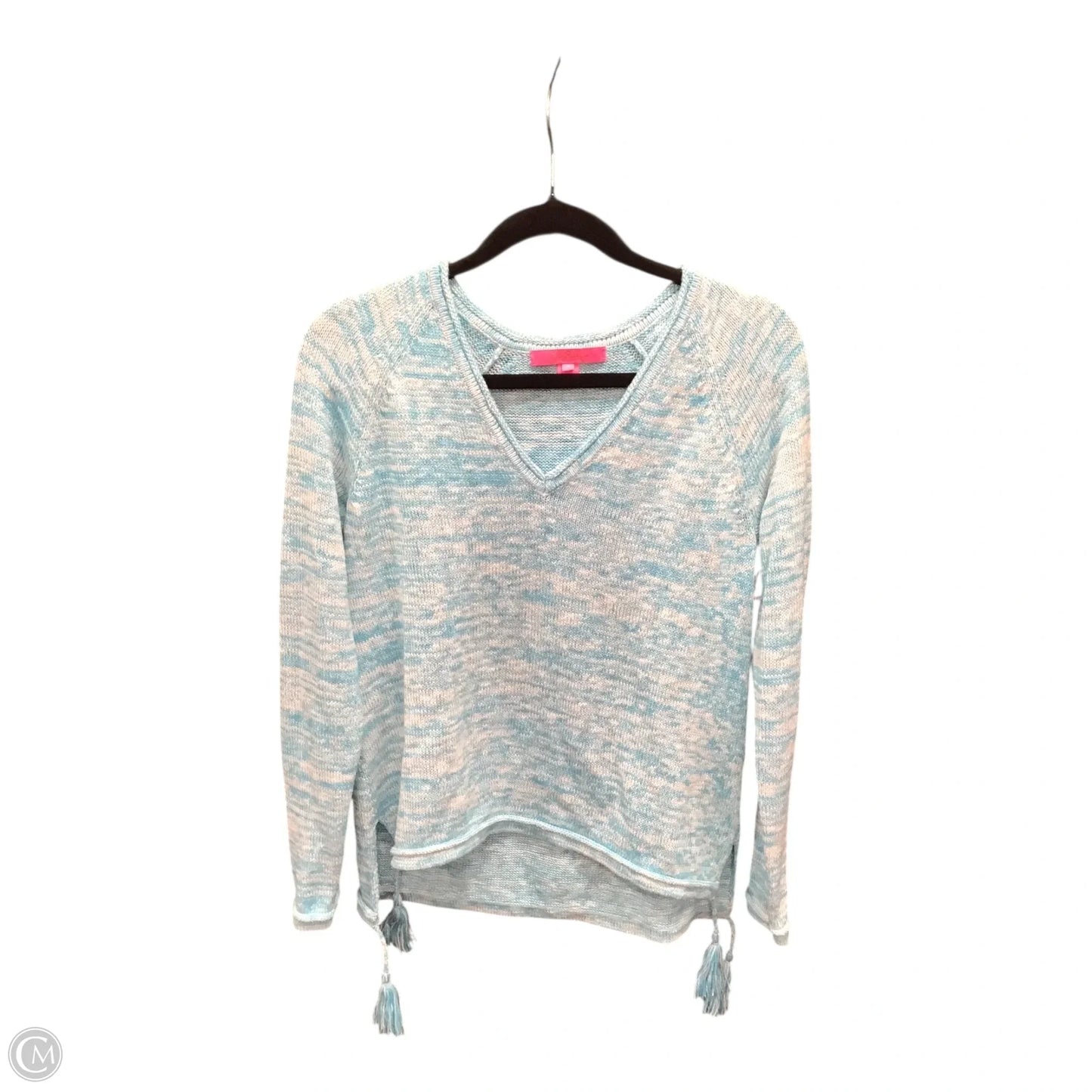 Sweater Designer By Lilly Pulitzer In Blue & White, Size: S