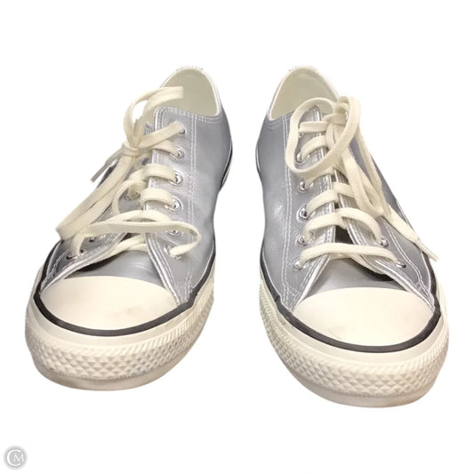 Shoes Sneakers By Converse In Silver, Size: 9.5