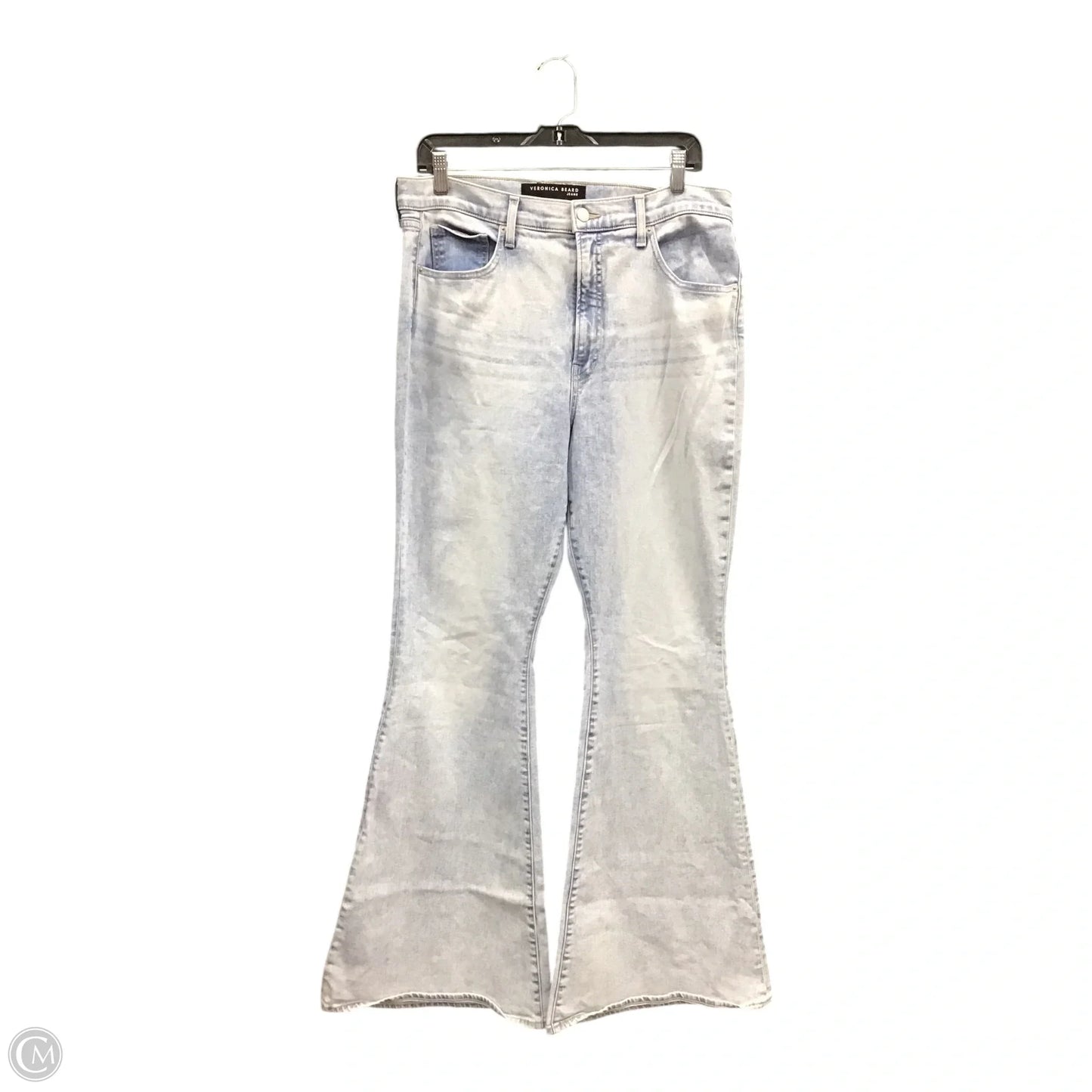 Jeans Flared By Veronica Beard In Blue Denim, Size: 14l