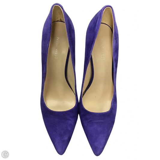 Shoes Heels Stiletto By Nine West In Blue, Size: 7.5