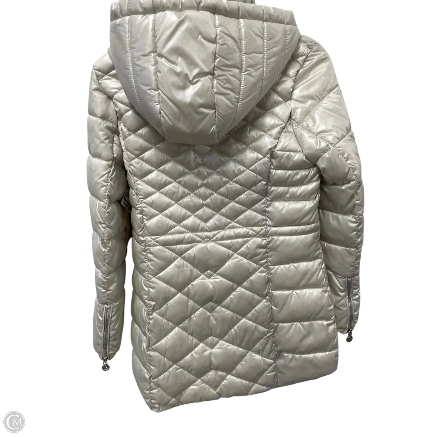 Coat Designer By Karl Lagerfeld In Ivory, Size: S