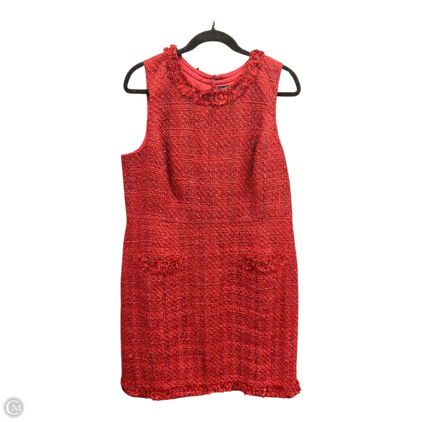 Dress Casual Midi By Lands End In Red, Size: 16