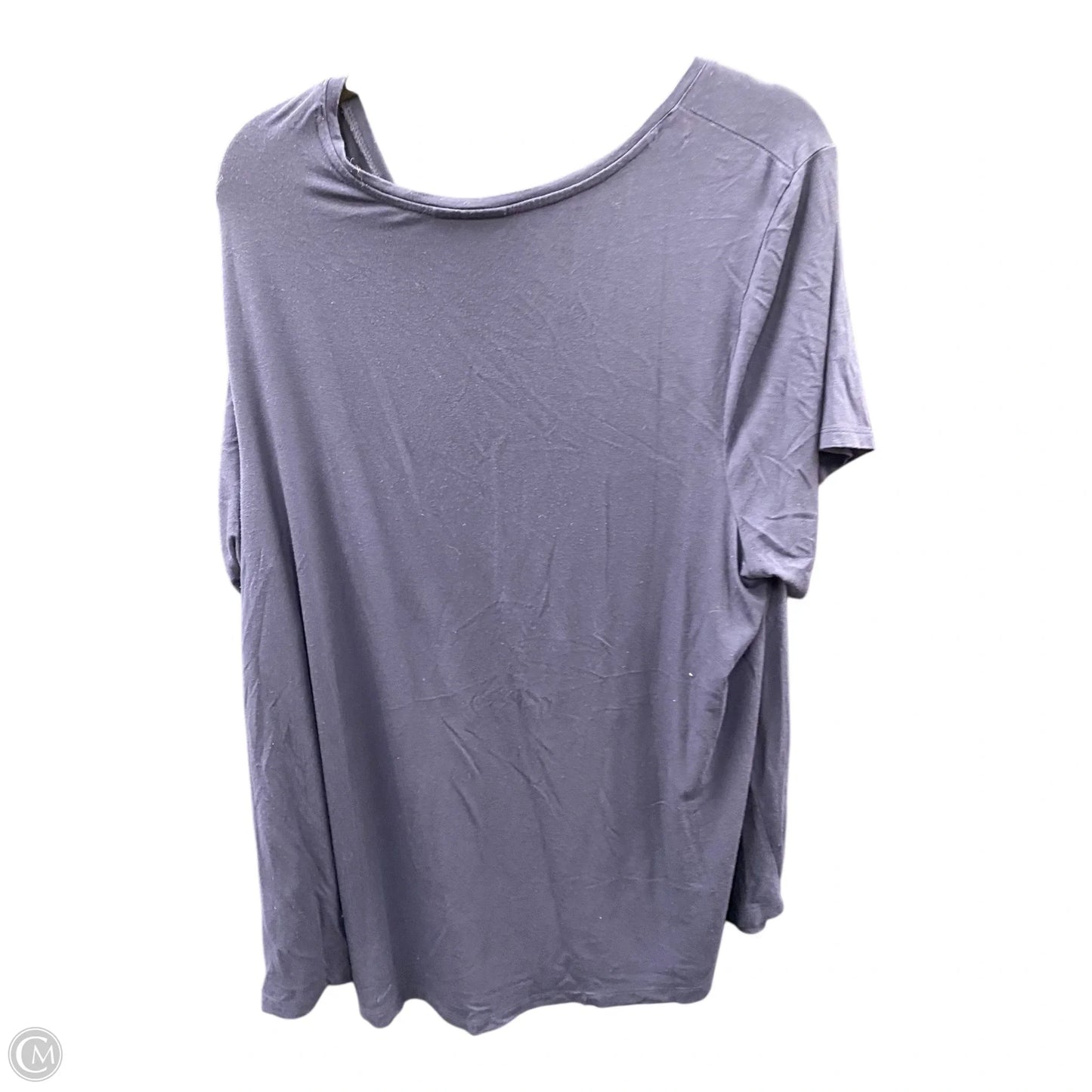 Top Short Sleeve By Jm Collections In Navy, Size: 3x