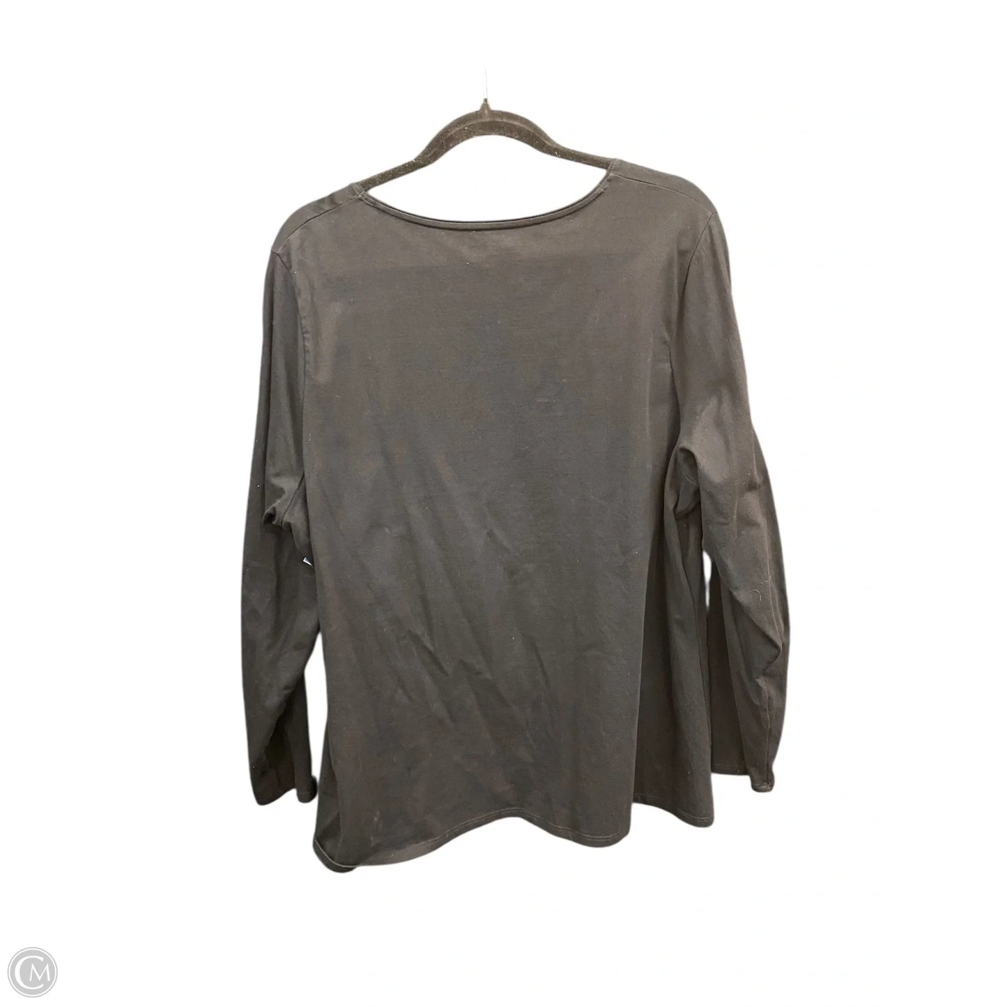 Top Long Sleeve By Coldwater Creek In Black, Size: 2x