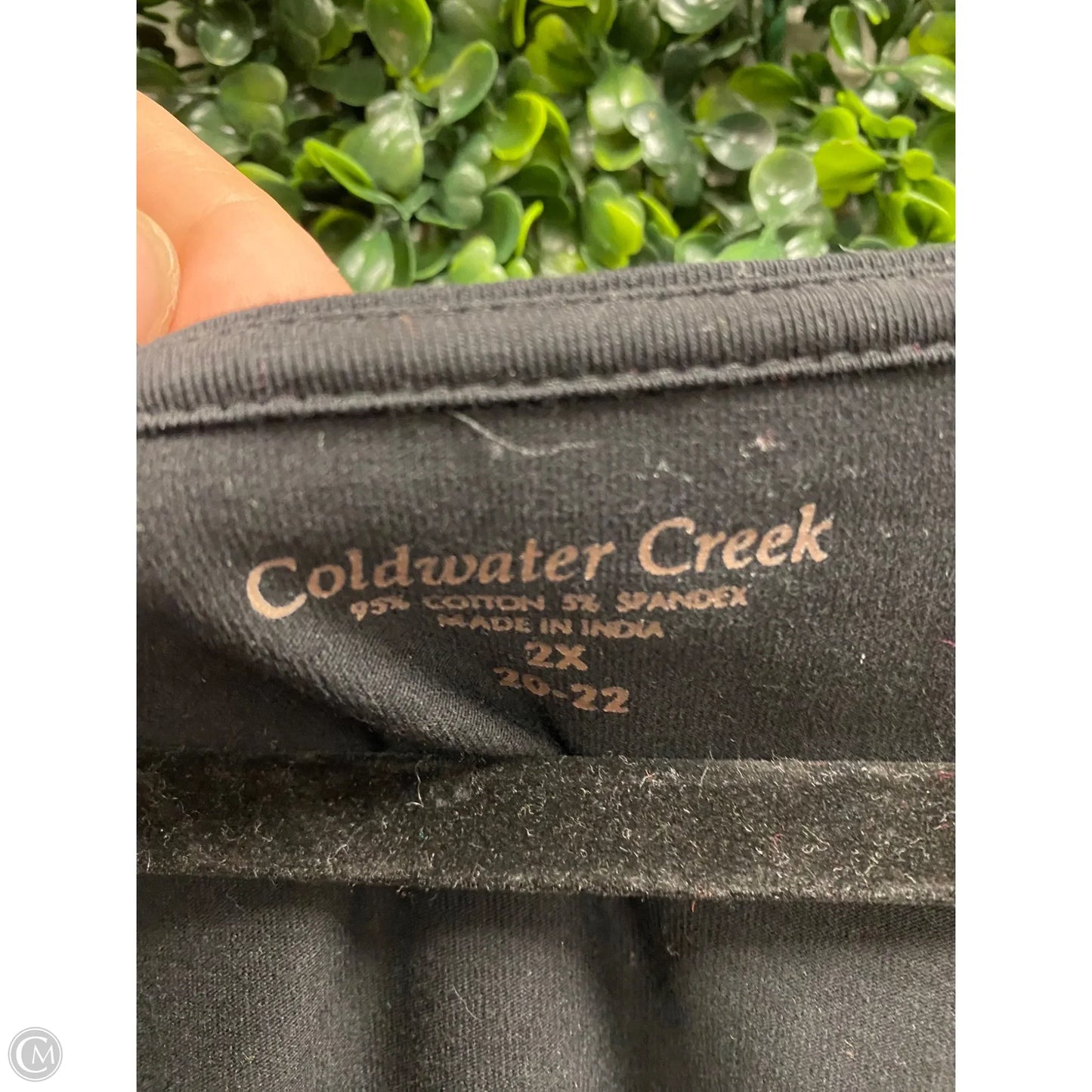 Top Long Sleeve By Coldwater Creek In Black, Size: 2x