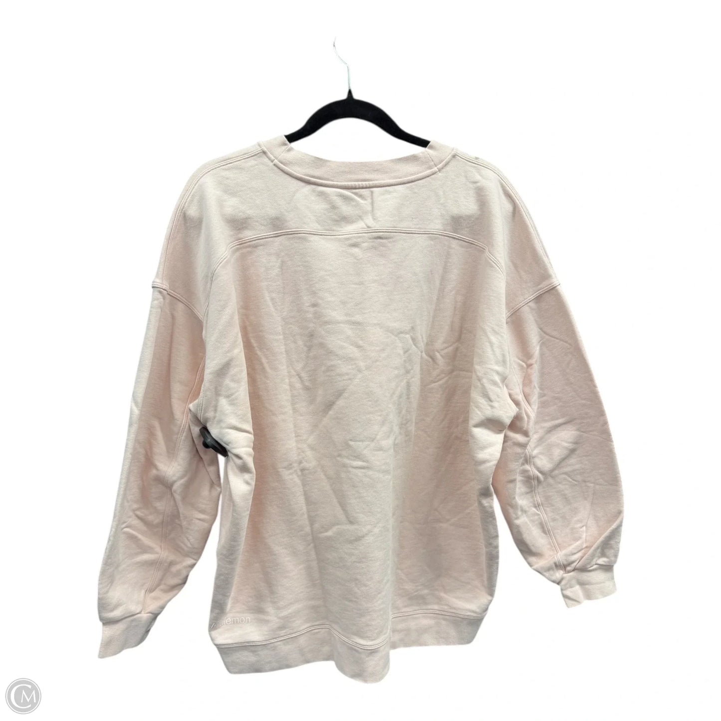 Athletic Sweatshirt Crewneck By Lululemon In Pink, Size: Xl