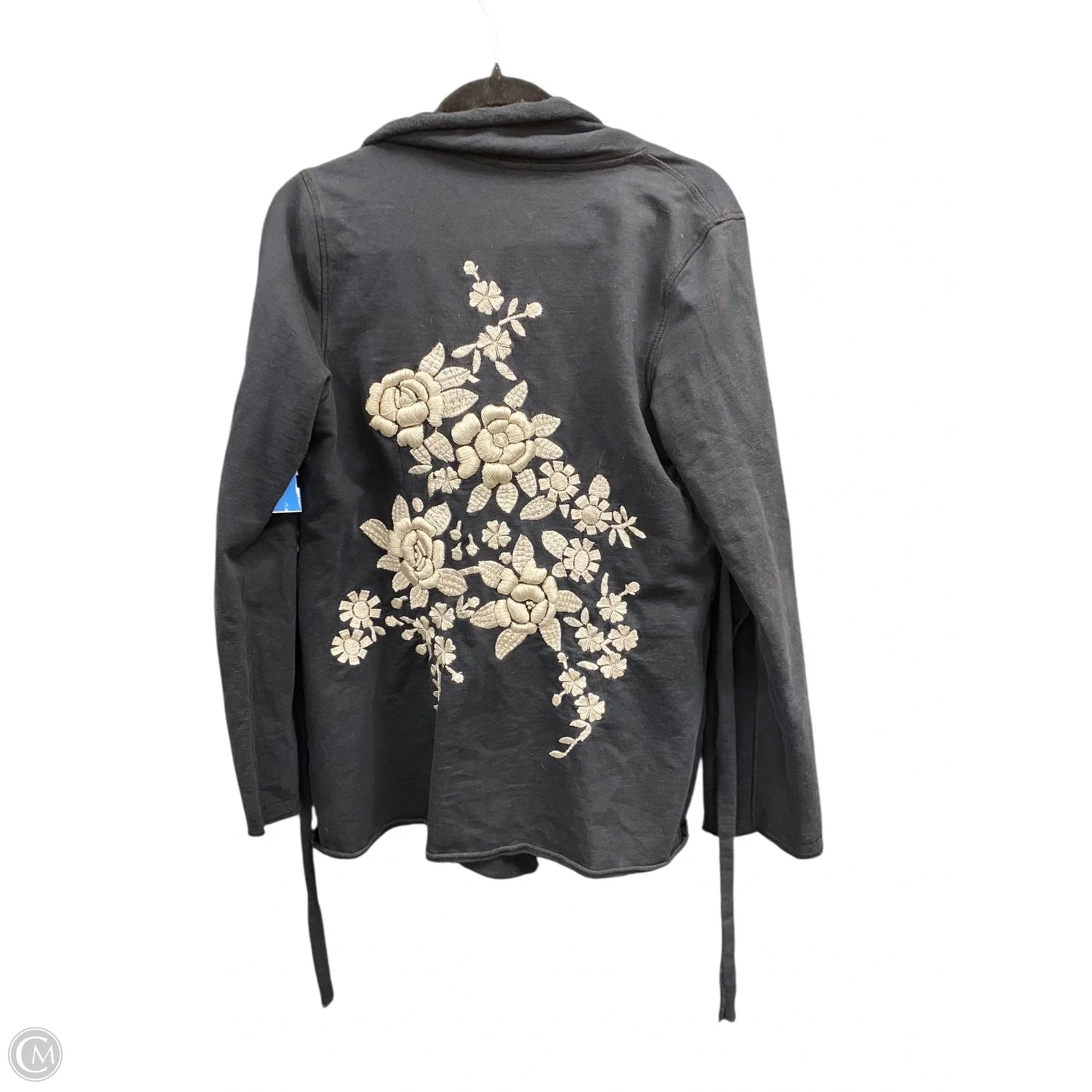 Cardigan By Lucky Brand In Black & Cream, Size: L