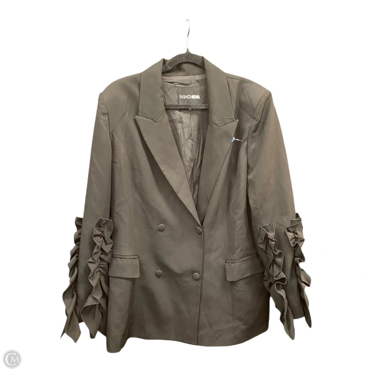 Blazer By Fashion Nova In Black, Size: 1x