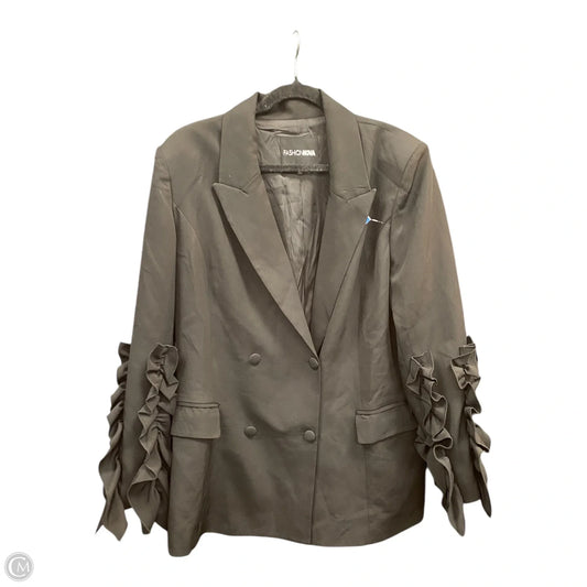 Blazer By Fashion Nova In Black, Size: 1x