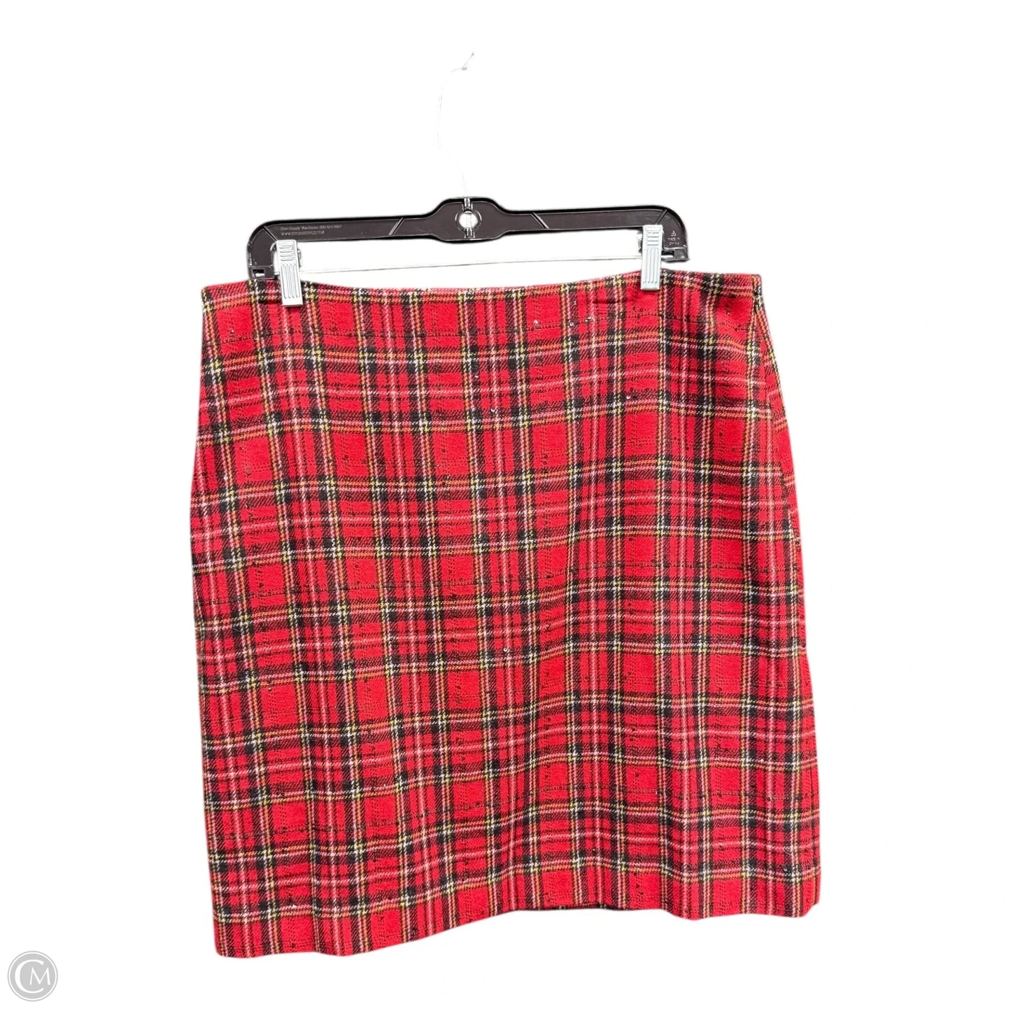 Skirt Mini & Short By Talbots In Plaid Pattern, Size: 14