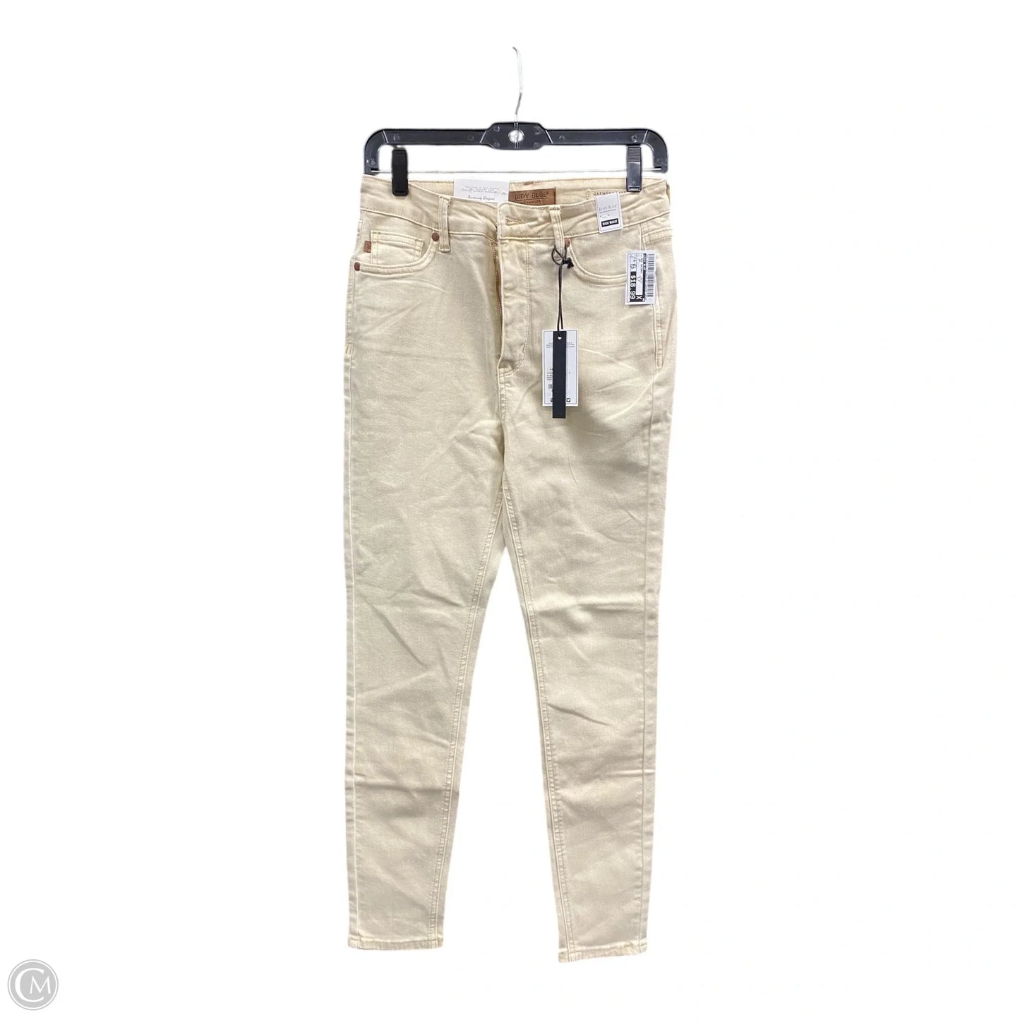 Jeans Skinny By Judy Blue In Cream, Size: 6