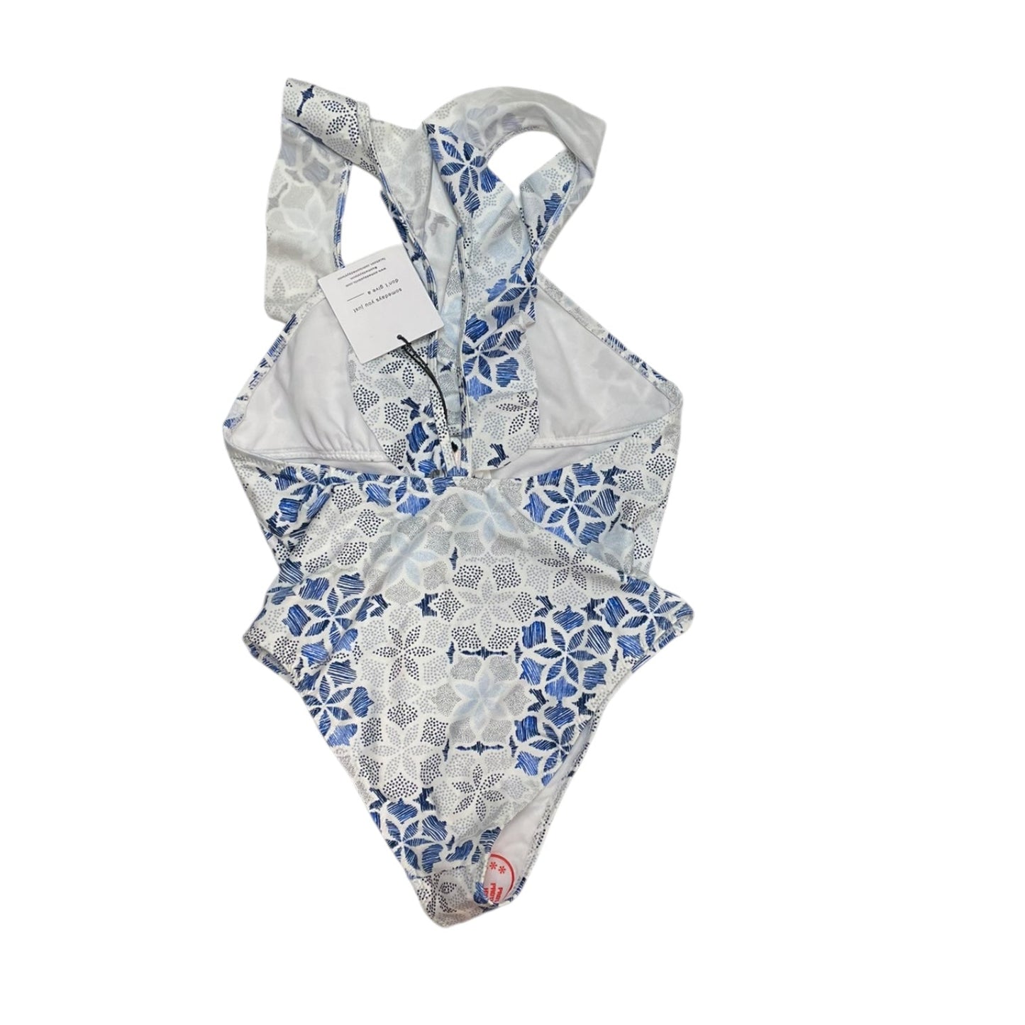 Swimsuit By Clothes Mentor In Blue & White, Size: S