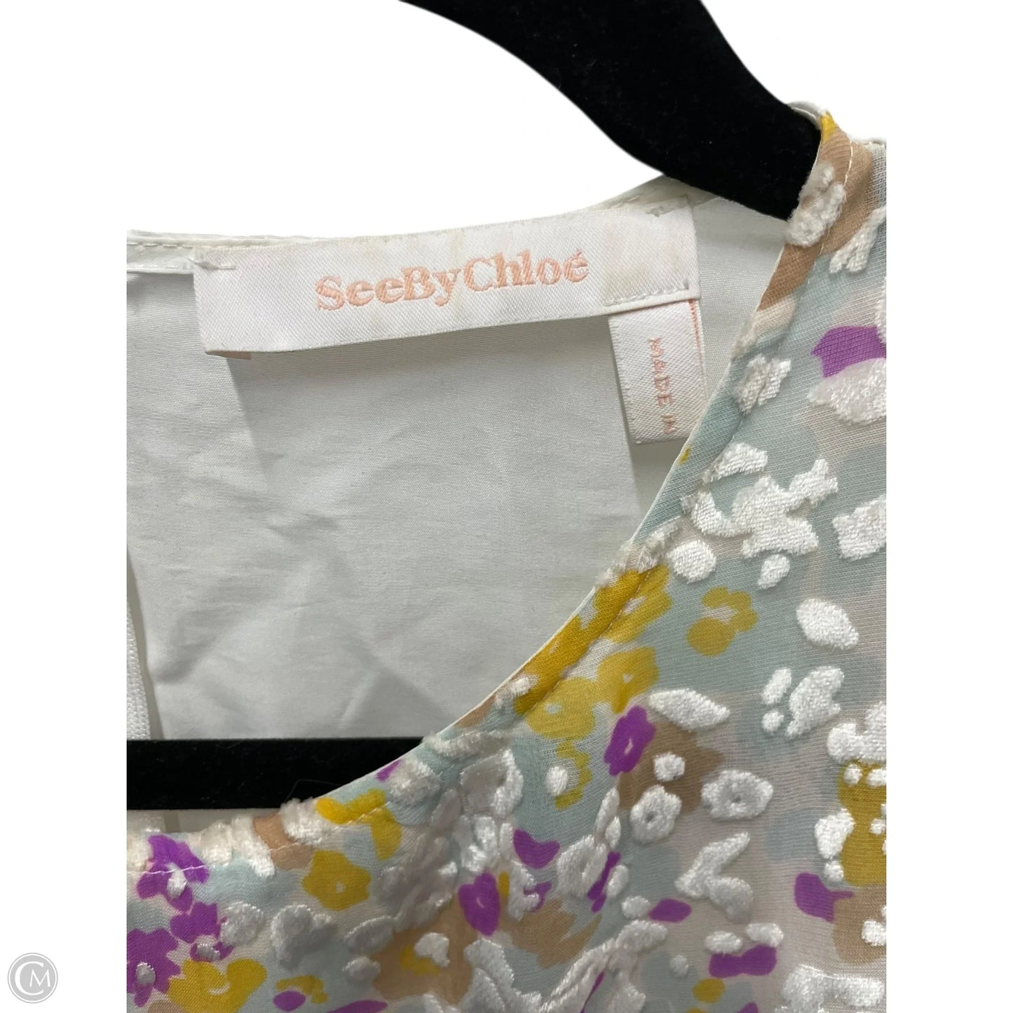 Blouse Designer By See By Chloe In Floral Print, Size: L