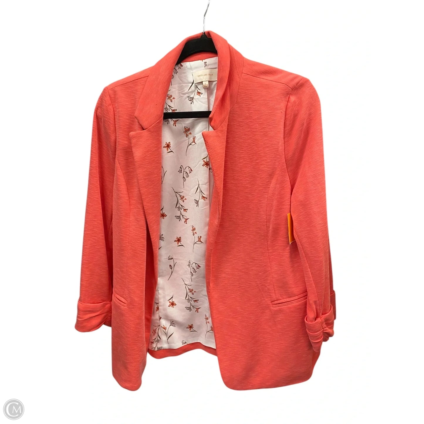 Cardigan By Skies Are Blue In Coral, Size: L