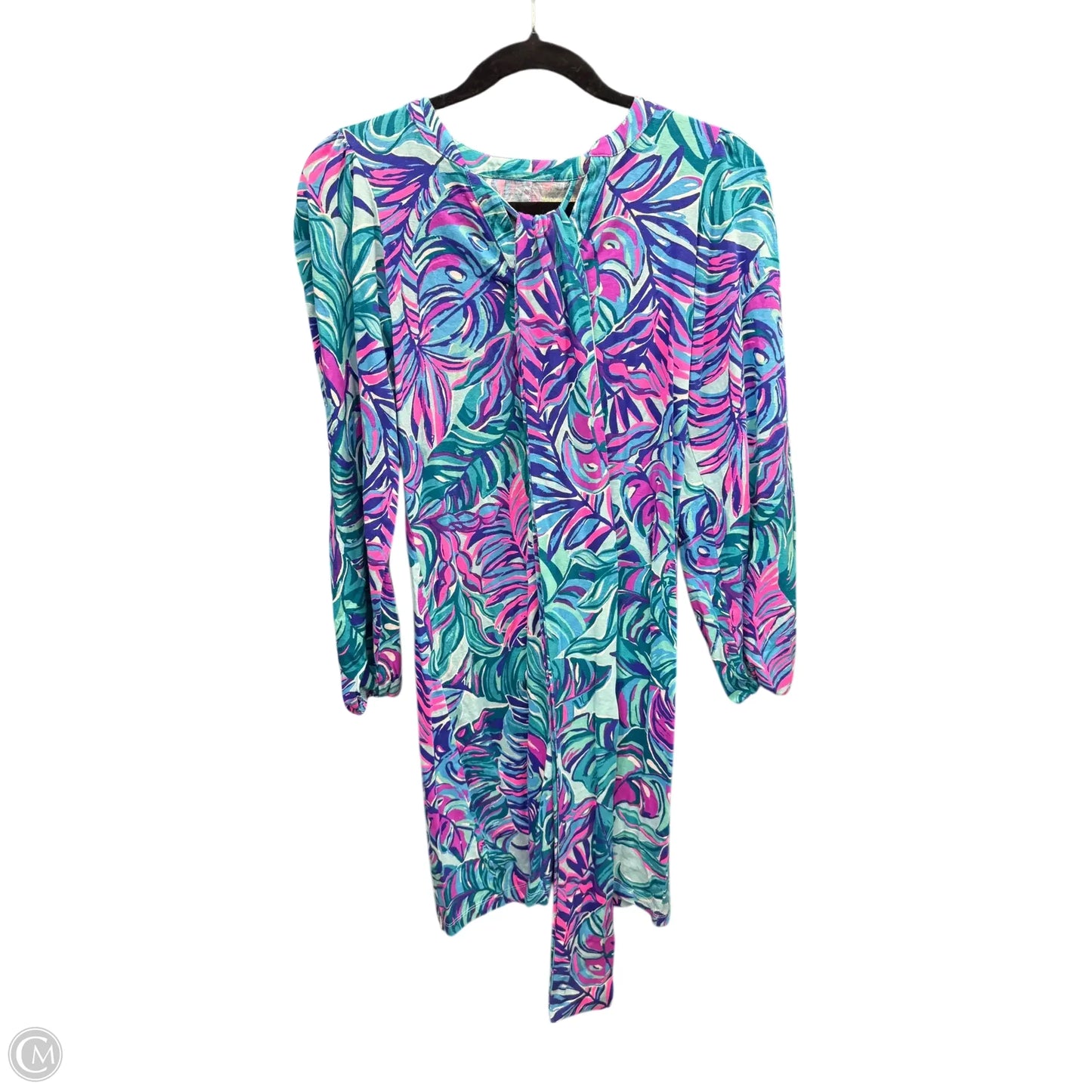 Dress Designer By Lilly Pulitzer In Blue & Green, Size: Xxs