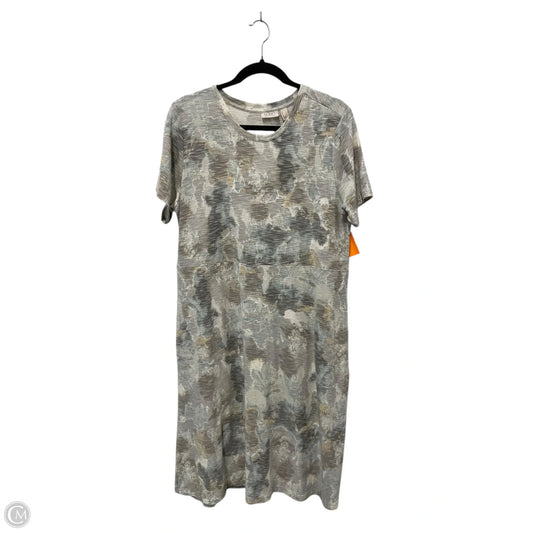 Dress Casual Midi By Logo In Blue & Grey, Size: M