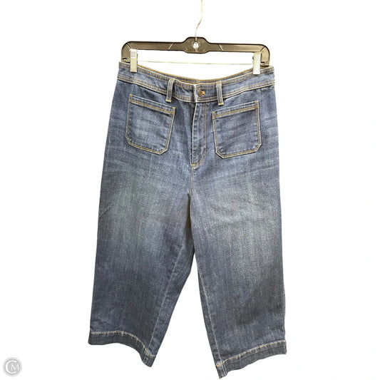 Jeans Cropped By Talbots In Blue Denim, Size: 10p