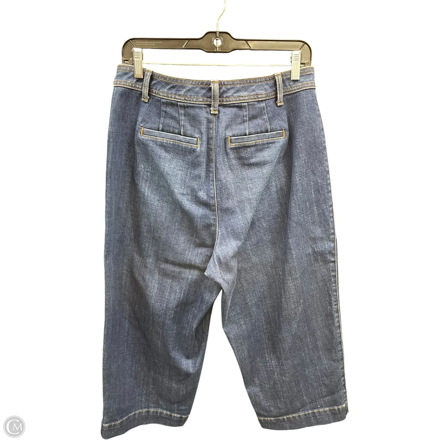 Jeans Cropped By Talbots In Blue Denim, Size: 10p