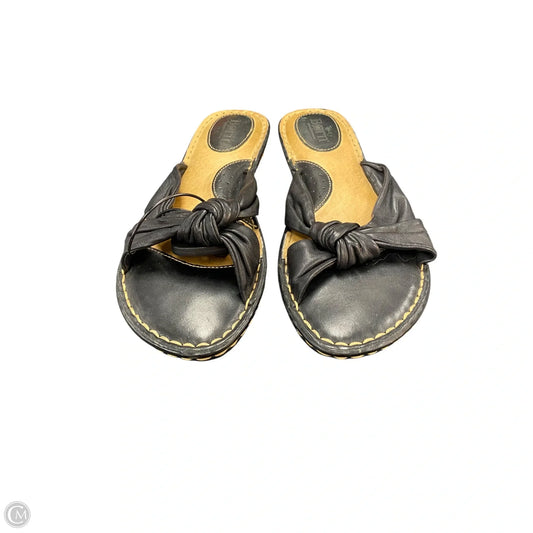 Sandals Flats By Born In Black, Size: 9