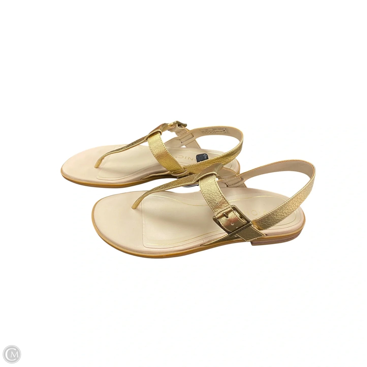 Sandals Flats By Vionic In Gold, Size: 7.5