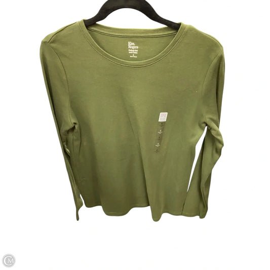 Top Long Sleeve Basic By Kim Rogers In Green, Size: S