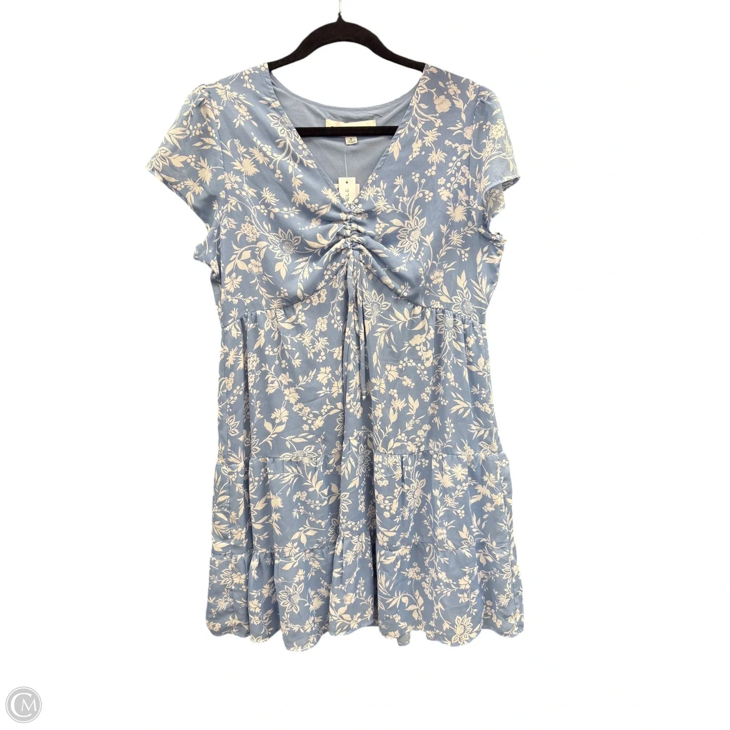 Dress Casual Short By Emma And Michele In Blue & White, Size: M