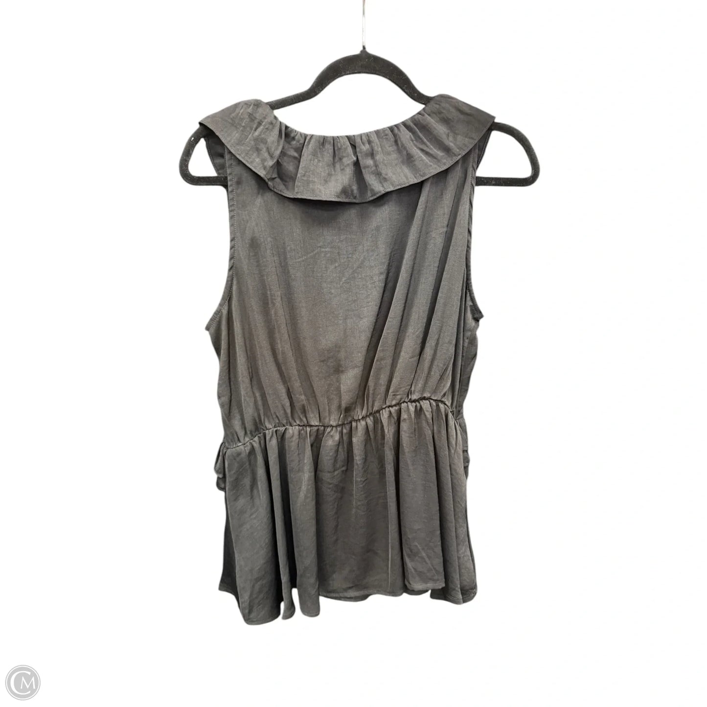 Blouse Sleeveless By Clothes Mentor In Black, Size: L